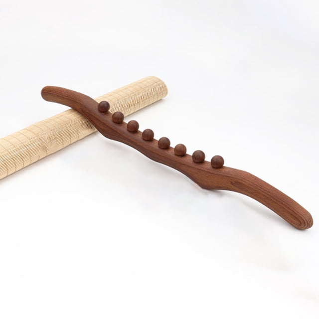 Rodillo de de madera de mano, accesorio para ador, uso amplio, Material de calidad, relajación, uso de todo el cuerpo, multifuncional, Marrón oscuro 8 Salvador Dali raspando palos