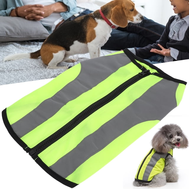 Chaleco de Seguridad Para Perros, Chaleco de Seguridad de Alta Visibilidad para Perros Pequeños, Medianos y Grandes, Chaleco Reflectante Para Perros, Ropa de Seguridad