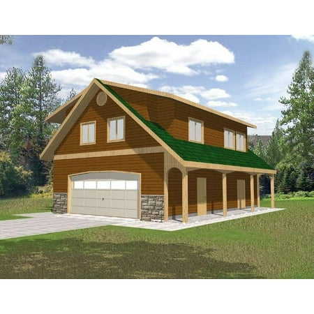 001-4033: Apartment Craftsman 0 Bed, 1 Bath Luxury Home Plan, 1080 Sq Ft: Full Blueprints with License to Build by Home Plan Marketplace - Lesuto