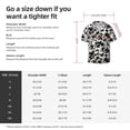 thumbnail image 5 of Xecao Cow Skin 1 Pattern Men's Short-Sleeve Cuban Collar Button-Down Shirt with Chest Pocket Lightweight Tropical Vacation Shirt-Small, 5 of 5