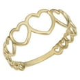 thumbnail image 1 of 14k Yellow Gold Hearts Ring, Size 5, 1 of 2