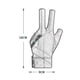 thumbnail image 3 of Guantes de billar con dedos abiertos, poliéster transpirable, entrenamiento amateur (negro) Likrtyny Para Estrenar, 3 of 3
