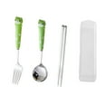 thumbnail image 2 of Joernso 1 Set Baby Utensils Creative Undeformable Stainless Steel Infant Food Feeding Toddler Dinnerware with Fork Spoon Chopsticks for Home, 2 of 8