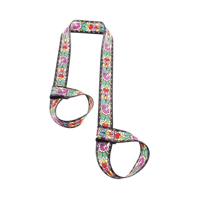 Colaxi Sangle de Tapis de Yoga Sangle de Transport Multifonctionnelle Sangle d'Étirement pour Adultes Support de Tapis de Yoga pour Sports Pilates Yoga Extérieur Gym Coloré