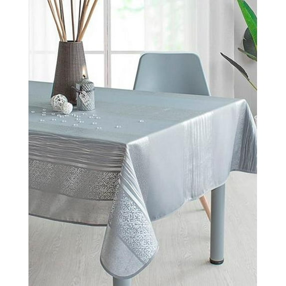 Grey Road 100% Polyester, Stain Resistant Tablecloth Circle Diameter 63 inch
