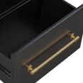 thumbnail image 6 of TOV Furniture Libre Black Nightstand with Gold Accents, 6 of 8