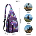 thumbnail image 3 of Waterproof Hiking Backpack Sling Bag for Women – Lightweight Crossbody Bags with Adjustable Strap, Multipurpose Chest Bag for Travel, Outdoor Adventures & Everyday Use – Boho Vintage Mushroom Design, 3 of 4