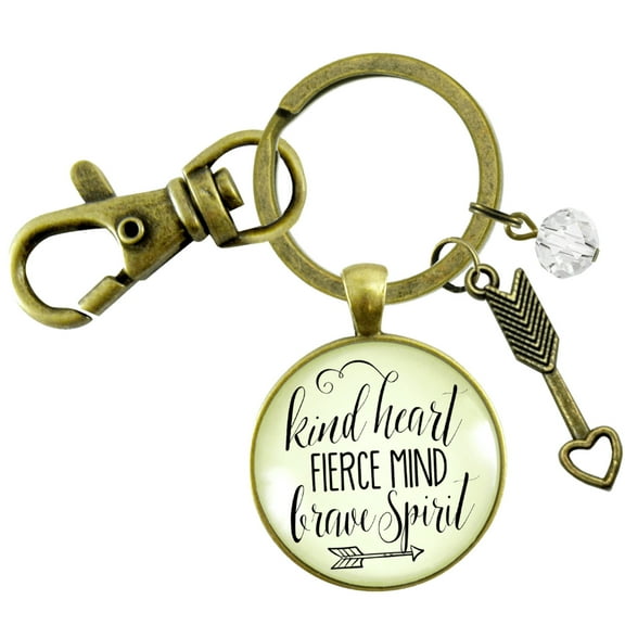 Always Stay Humble And Kind Gutsy Goodness Bronze Keychain Country Quote Women Friendship Gift Jewelry