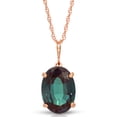 thumbnail image 1 of Galaxy Gold Size 24 inch 14K Solid Rose Gold Necklace With Lab. Grown Oval Alexandrite Grade AAA, 1 of 6