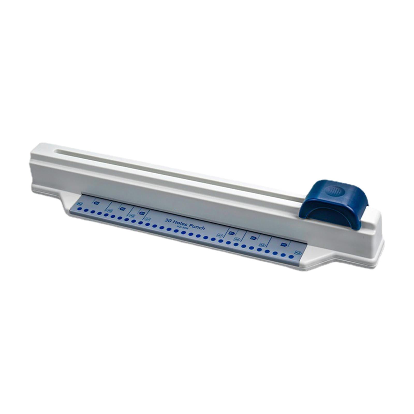 FVDPWYE 30 Hole Poucher A4 Paper Puncher 5 Sheet Capacity Manual Handheld Hand Push Hole Blue