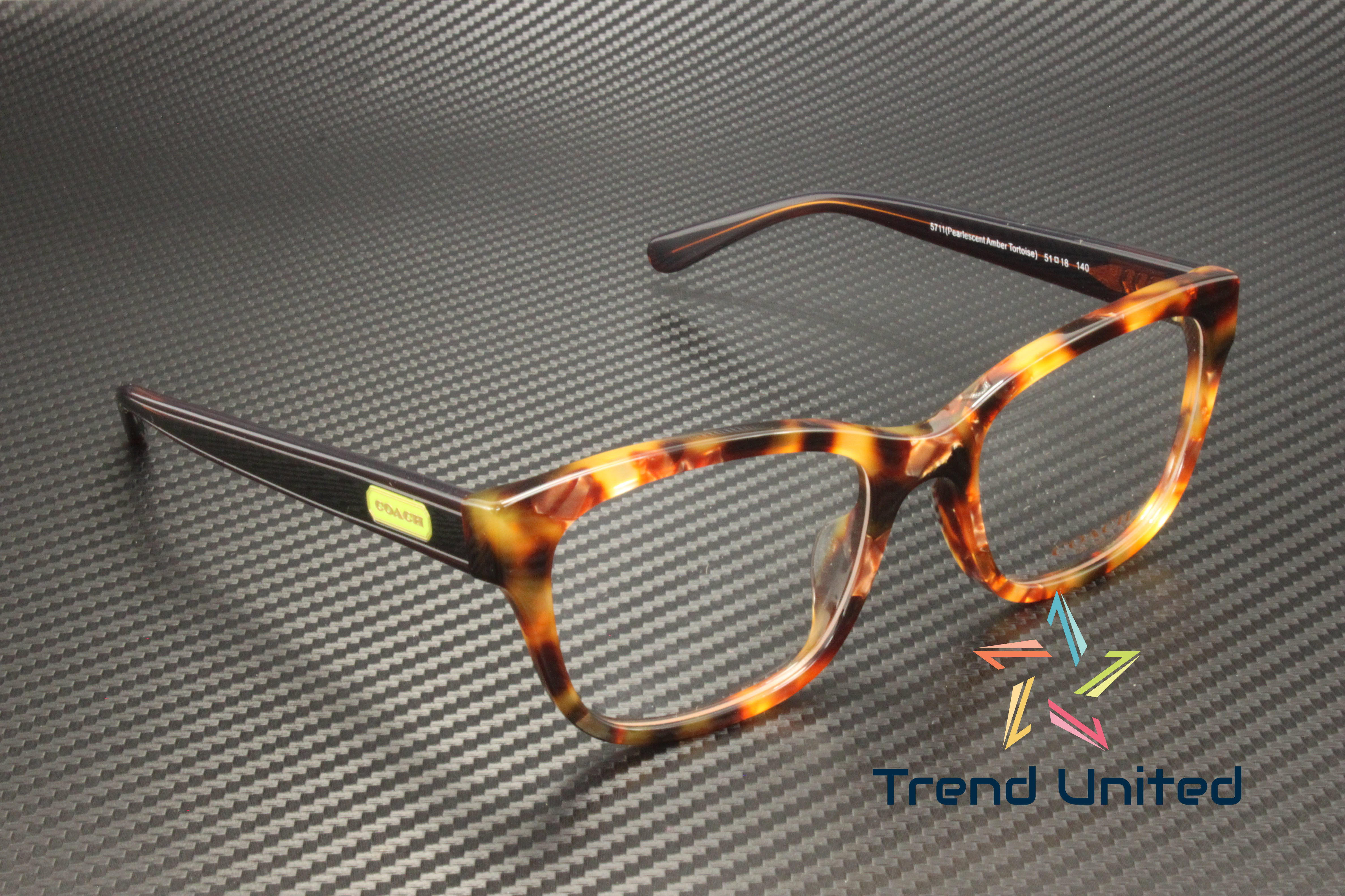 Eyeglasses Coach HC 6197 U 5711 Pearlescent Amber Tortoise 