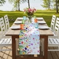 thumbnail image 4 of Table Runners 72 Inches Long Dress Scarves, Spring Floral Farmhouse Kitchen/Dining Table Runner, Coffee Tablerunners, Butterflies Botanical Blue Ombre 18x72 Inch, 4 of 9