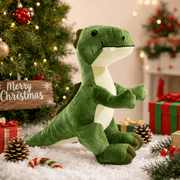 HollyHOME 10 Green Plush T-Rex Dinosaur Stuffed Animal Toy for Kids Gift