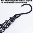 thumbnail image 2 of Cadena suspendida de 8 piezas con clip, percha de metal de 40 cm para colgar cadena de suspensión de plantas de 3 patas para platos de flores pesebres para linternas pájaros (negro), 2 of 5