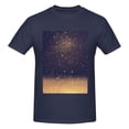 thumbnail image 4 of Bingfone Gold Black Glitter Men'S Loose Fit Short-Sleeve Pocket T-Shirt, 4 of 7
