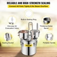 thumbnail image 4 of Still de alcohol VEVOR de 20 litros con barril Thumper, kit de destilería, 4 of 6