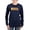 Navy, variant on - Old Fart Motto Long Sleeve T Shirt - Women's Long Sleeve Graphic Tee Casual Fit