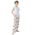 thumbnail image 4 of FORMRS Kids Pajama Pants with Pockets Size 6-8Y Boys Lounge Sleep Bottoms, Blue Abstract Pattern, 4 of 8