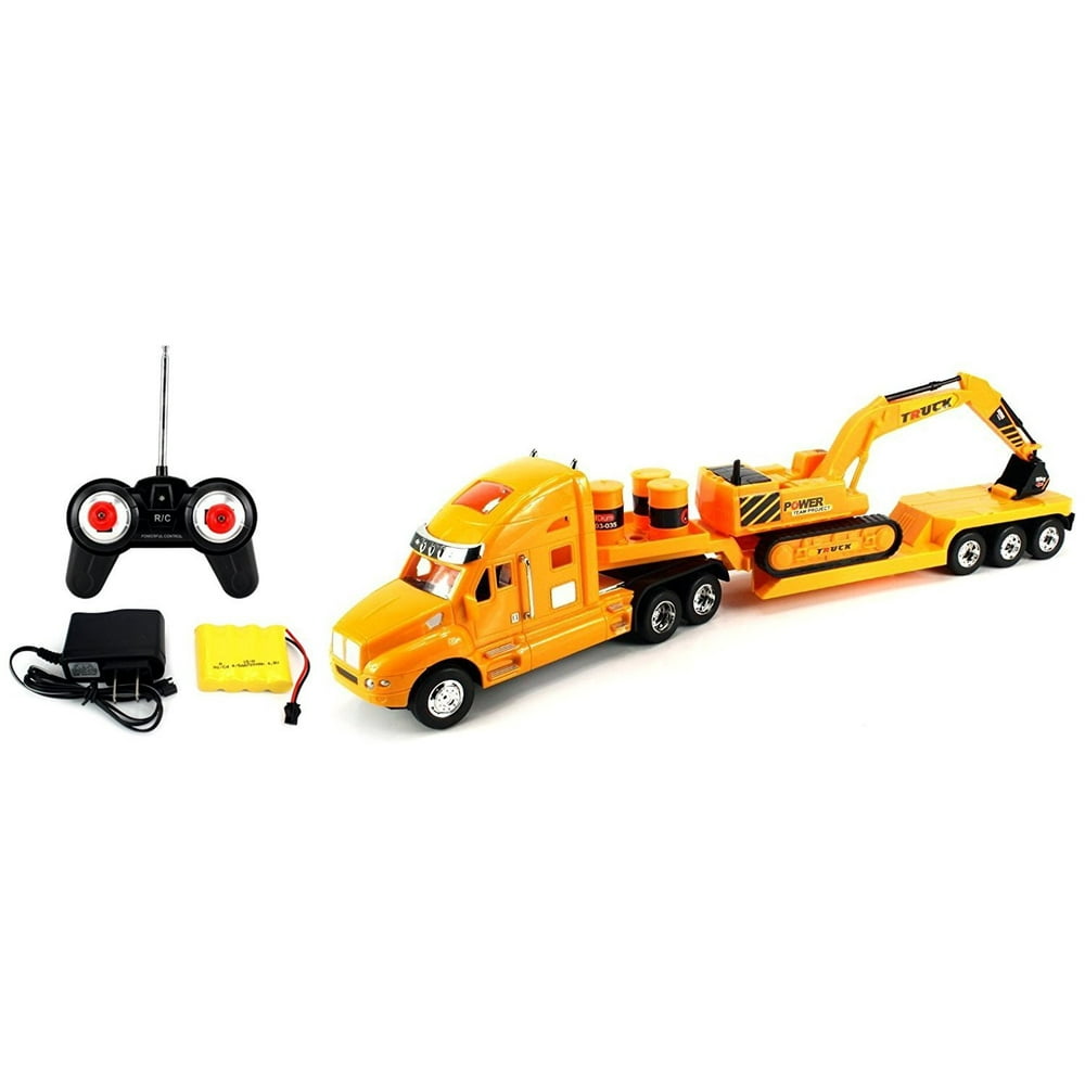 Heavy Construction Semi Trailer Remote Control RC SemiTruck Ready To