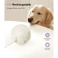 thumbnail image 3 of Petbobi Interactive Dog Toy Ball, Usb Rechargeable 4.9" Plush Monster Ball with Washable Cover, Self Moving Toy with Barking Sounds, Gift for Small & Medium Dogs, 3 of 6