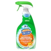 (4 pack) Scrubbing Bubbles Disinfectant Bathroom Grime Fighter Spray, Citrus, 32 fl oz