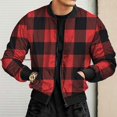 thumbnail image 2 of Vedolay Winter Coats for Men Draped Open Front Cropped Cardigan Long Sleeve Outwear Red,XL, 2 of 5