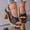 Black, variant on Women's Patent Leather Round Toe Wedge Sandals, Solid Thick Sole High Heel Design, Comfortable Beach Outdoor Casual Summer Footwear Brown 37