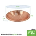 thumbnail image 2 of Achla Designs 14" W Round Satin Hammered Solid Copper Birdbath Bowl w/Rim, 2 of 2