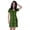 Light Green, variant on Moomaya Printed MidiDressFor Women Short Sleeves Above Knee-Length Summer Casual Dresses
