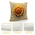 thumbnail image 4 of COMIO Yellow Sunflowers Pillow Cover Sunflower Vibrant Flower Vintage Decorative Throw Pillow Cases Indoor Square Cushion Covers for Home Sofa Couch White, 4 of 5