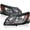 Black Housing Clear Lens, variant on Spec-D Tuning LED Black Projector Headlights Compatible with 2013-2015 Chevy Malibu, Left + Right Pair Headlamps Assembly