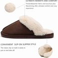 thumbnail image 3 of Pantuflas de mujer con espuma viscoelástica, suaves y sin cordones, forradas de gamuza y suela antideslizante, para interior y exterior., 3 of 5