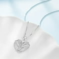 thumbnail image 3 of Angel Wings Necklace 925 Sterling Silver Guardian Angel Wings Pendant Necklace Birthstone Necklace for Women  Christmas Jewelry Gifts, 3 of 10