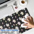 thumbnail image 4 of Long Mouse Pads for Desk,Black Cartoon Unicorn Lightning Pattern Desk Mats on Top Of Desks, Desk Mouse Pad Extra Large with 3mm Non-Slip Base and Stitched Edge for Gaming,Office,Work,Home 31.5"x11.8", 4 of 6