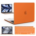 thumbnail image 1 of Funda con teclado IBENZER para MacBook Air de 13,6 pulgadas, color naranja, 1 of 9