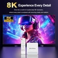 thumbnail image 2 of H96MAX H618 PLUS Android TV Box, H618 4-Core, 4GB RAM 64GB ROM, Android 14, Wi-Fi 6, BT5.2, 8K Ultra HD, HDR10+, Voice Remote Control, 2 of 9