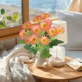 thumbnail image 4 of Ramo de flores de margaritas artificiales | Tallo floral de plástico sintético realista | Oficina en casa Decoración de jardín | Hojas y capullos realistas | Respetuoso con el medio ambiente, 4 of 6