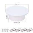 thumbnail image 2 of Unique Bargains 5 Inch Round Air Vent, ABS Adjustable Air Diffuser with Screen Mesh for Home Office Ventilation, White, 2 of 7