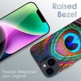 thumbnail image 2 of Wuche Peacock Blue Phone Case is a high-quality PC plastic protective case that is ultra-thin, shock-absorbing and non slip. Suitable for iPhone 14/iPhone 15 full range phone cases iPhone 14, 2 of 4