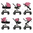 thumbnail image 2 of Evenflo Pivot Modular Travel System with LiteMax Infant Car Seat, Dusty Rose, 2 of 13