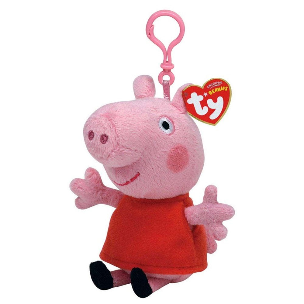 TY Beanie Baby 6" GEORGE Peppa Pig Plush Animal Stuffed Toy MWMT's w/ Heart Tags 