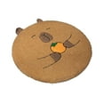 thumbnail image 4 of Cojín para silla de capibara, cojín para asiento, decoración del hogar, lindo animal de capibara de peluche suave para Estilo B, 4 of 9