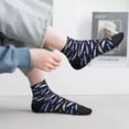 thumbnail image 2 of Fuzoiu Sardine Print Adult Socks, Crew Moisture-wicking Socks, Unisex Cushion Crew Socks,Casual Sports Ankle Socks, 2 of 7