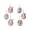 #001-Multicolor, variant on TanSiDing Easter Bunny Egg Ornaments, 6Pcs Acrylic Flat Car Hanging Decorations, Pastel Floral Hanging Ornaments for Easter Tree, Holiday Party, Home Decor, Spring Gift