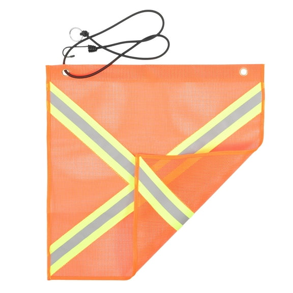 Safety Flag Hanging Atv Flag Signal Flag Safety Flag with Bungee Rope Reflective Warning Flag Truck Reflective Flag