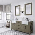 thumbnail image 5 of Water Creation Paisley 72" Wood Double Bathroom Vanity in Gray/White, 5 of 6