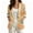 Art Floral Geometric, variant on Zebra Print Women's Blazer Jacket with Pockets Casual Blazer 3/4 Sleeve Casual Outfits Faux Linen One Button Suit Jackets Work Wear for Ladies, 3XL