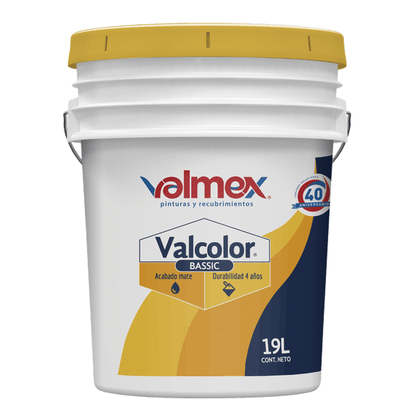 PINTURA VINILICA VALCOLOR BASSIC AMARILLO LIMON