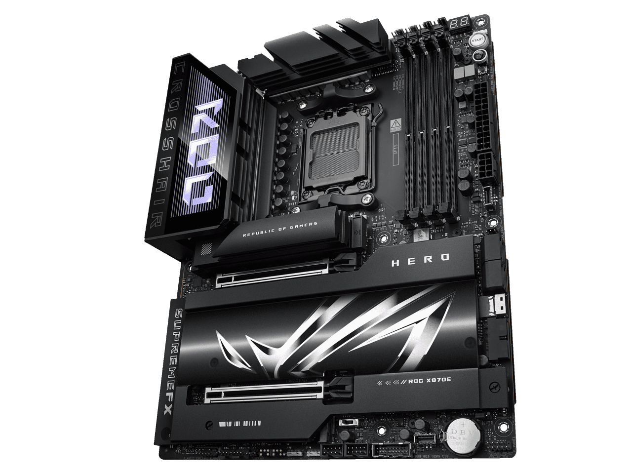 ASUS ROG Crosshair X870E Hero AMD AM5 ATX Motherboard - ROGCROSSHAIRX870EHER