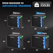 Plyo Box, 3-in-1 Foam Plyometric Jump Box, 16X12X14 Box Jump for Home Gym Training Fitness Workout Exercise